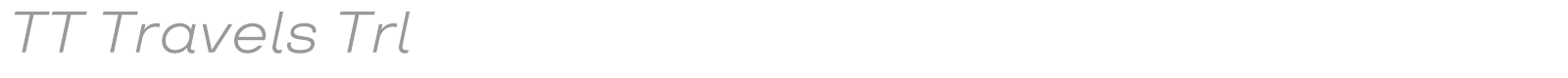 TT Travels font preview